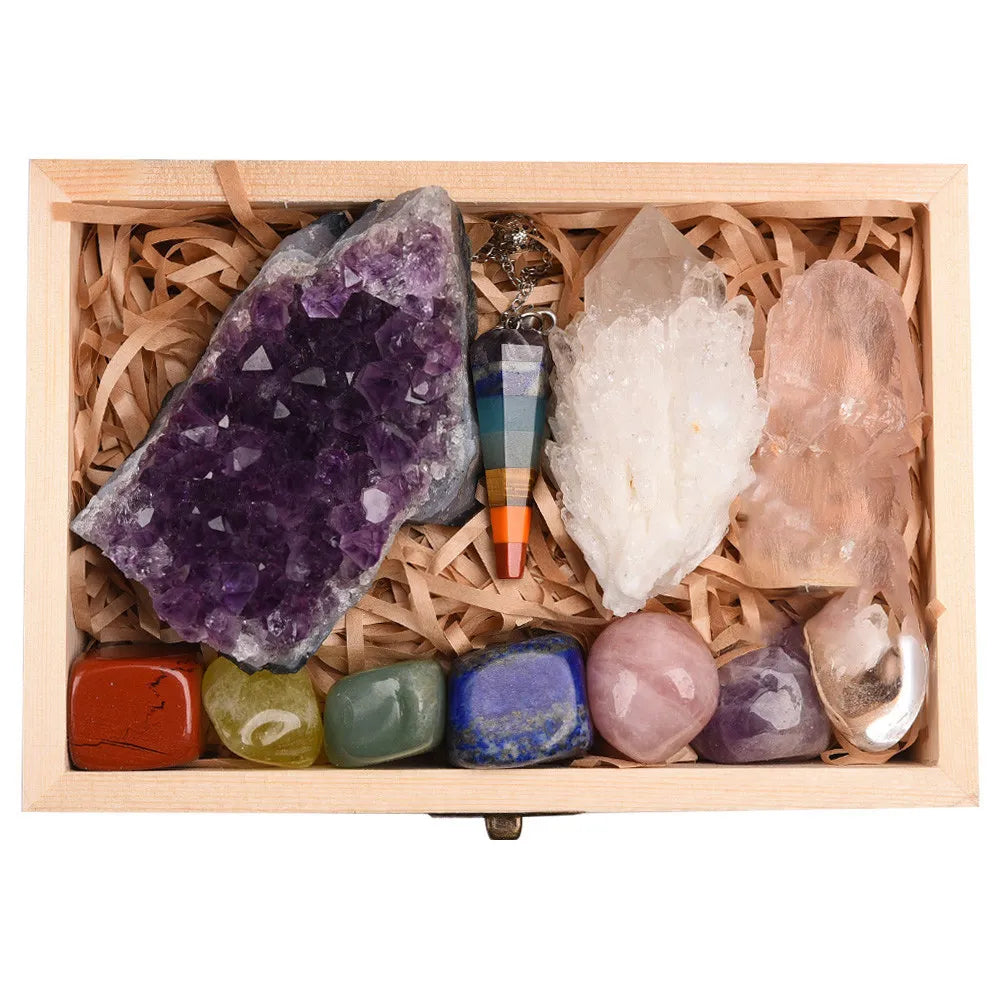 Crystal Heart Collection — Healing Stone Gift Set