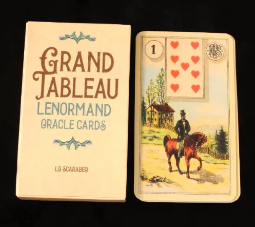 Classic Lenormand Oracle Deck | 36 Card Grand Tableau Divination Set | English Meanings | Gypsy Fortune Telling Cards