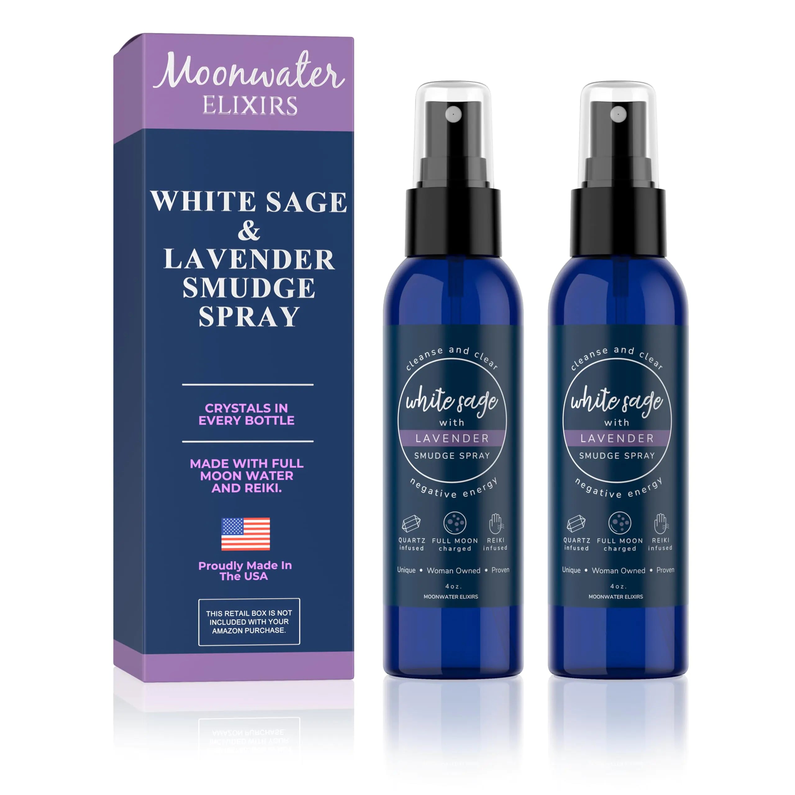 White Sage Smudge Spray (2-Pack)