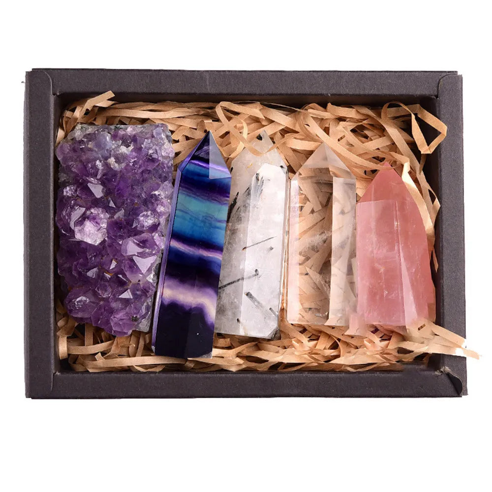 Crystal Heart Collection — Healing Stone Gift Set