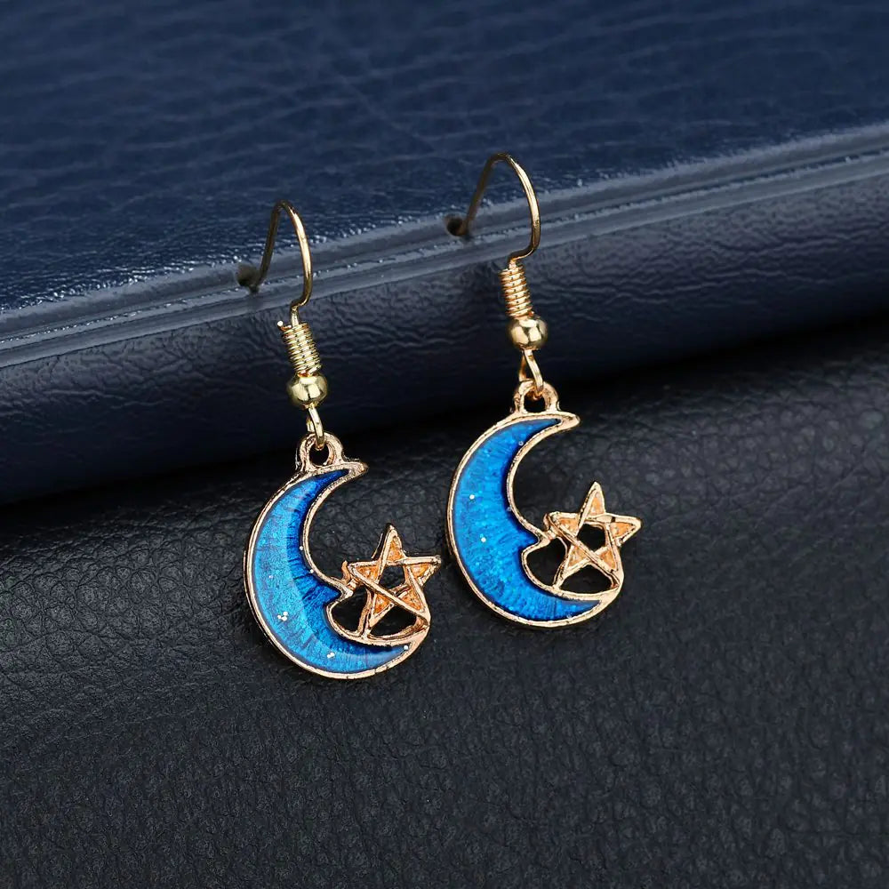 Starry Sky Planet Earrings