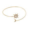 Fashionable Adjustable Metal Sun Moon Bracelet for Women