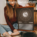 Moon Phase Hanging Calendar Poster for Home Decor