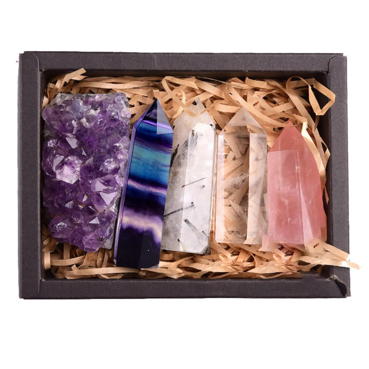 Crystal Heart Collection — Healing Stone Gift Set
