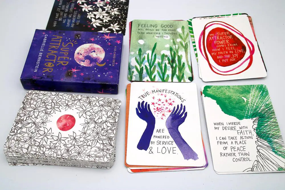 Mystical Purple Tarot Deck — 78-Card Celestial Set with Velvet Bag