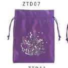 Velvet Tarot Card Bag — Valknut Norse Symbol Drawstring Pouch