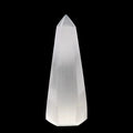 WISH WELL Selenite Obelisk Point – 4” Selenite Crystal Tower – Mined and Crafted in Morocco – Ideal for Cleansing and Recharging Crystals and Healing Stones Meditation and Home Decor