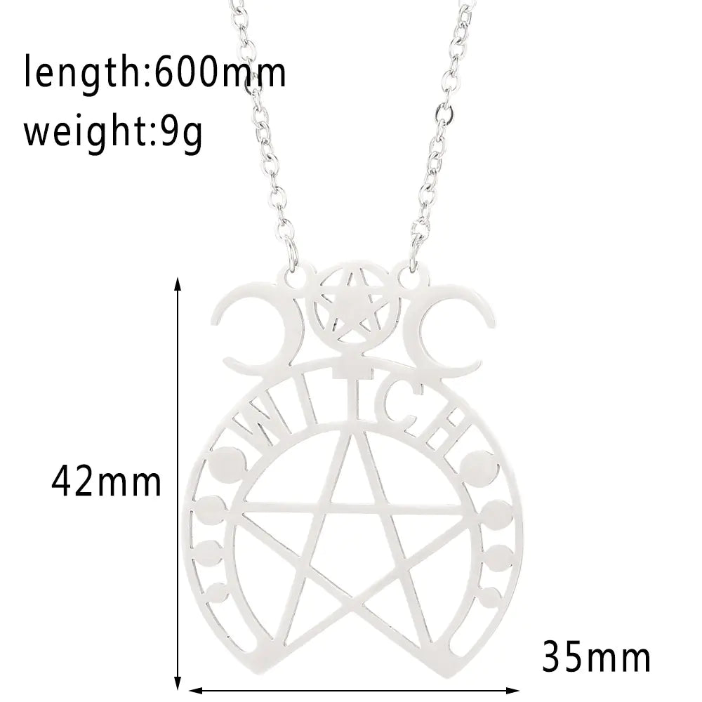 Supernatural Moon Goddess Necklace - Stainless Steel Pendant