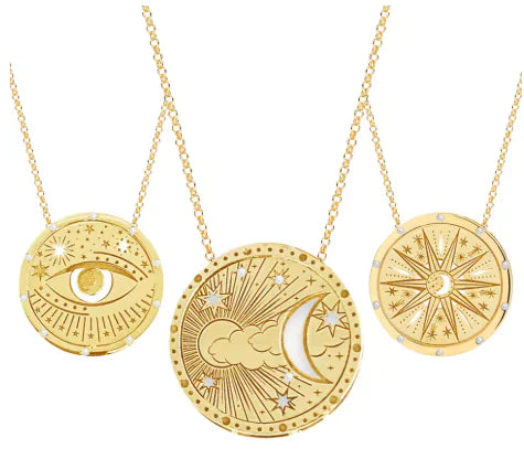 Tarot Stainless Steel Pendant Necklace