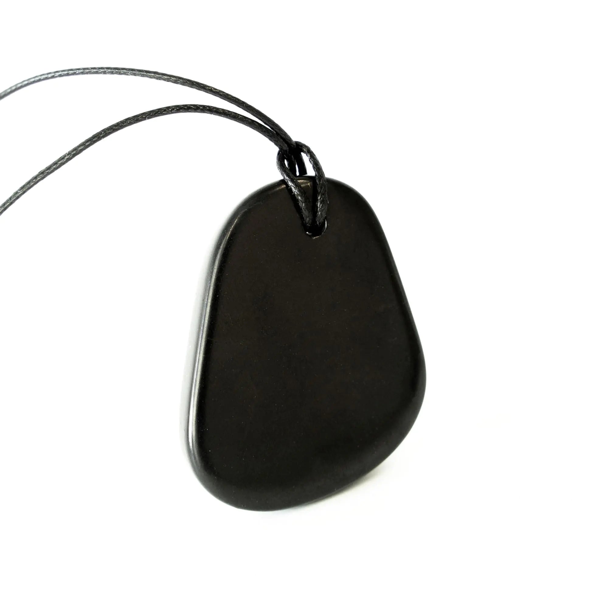 Karelian Heritage Shungite Stone Necklace | Authentic Shungite Pendant Formless | Shungite Jewelry for Chakra Balancing Root Chakra Crystal Healing Spiritual | Shungite Personal Protection Necklace PE74