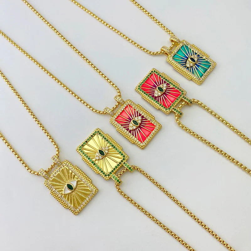 Gilded Tarot Card Pendant Necklace | Gold Major Arcana Charm | Spiritual Jewelry Gift | Mystical Fortune Teller Accessory