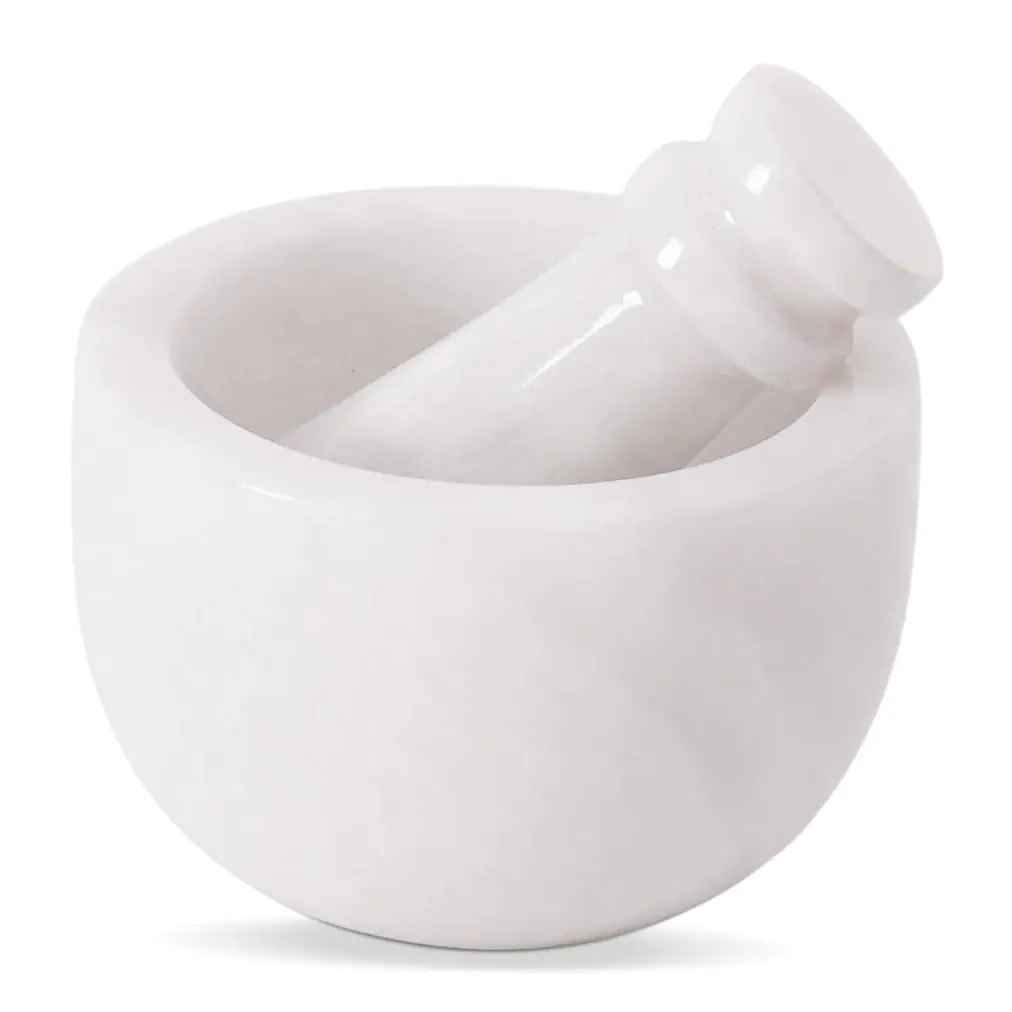 White Marble Mortar & Pestle