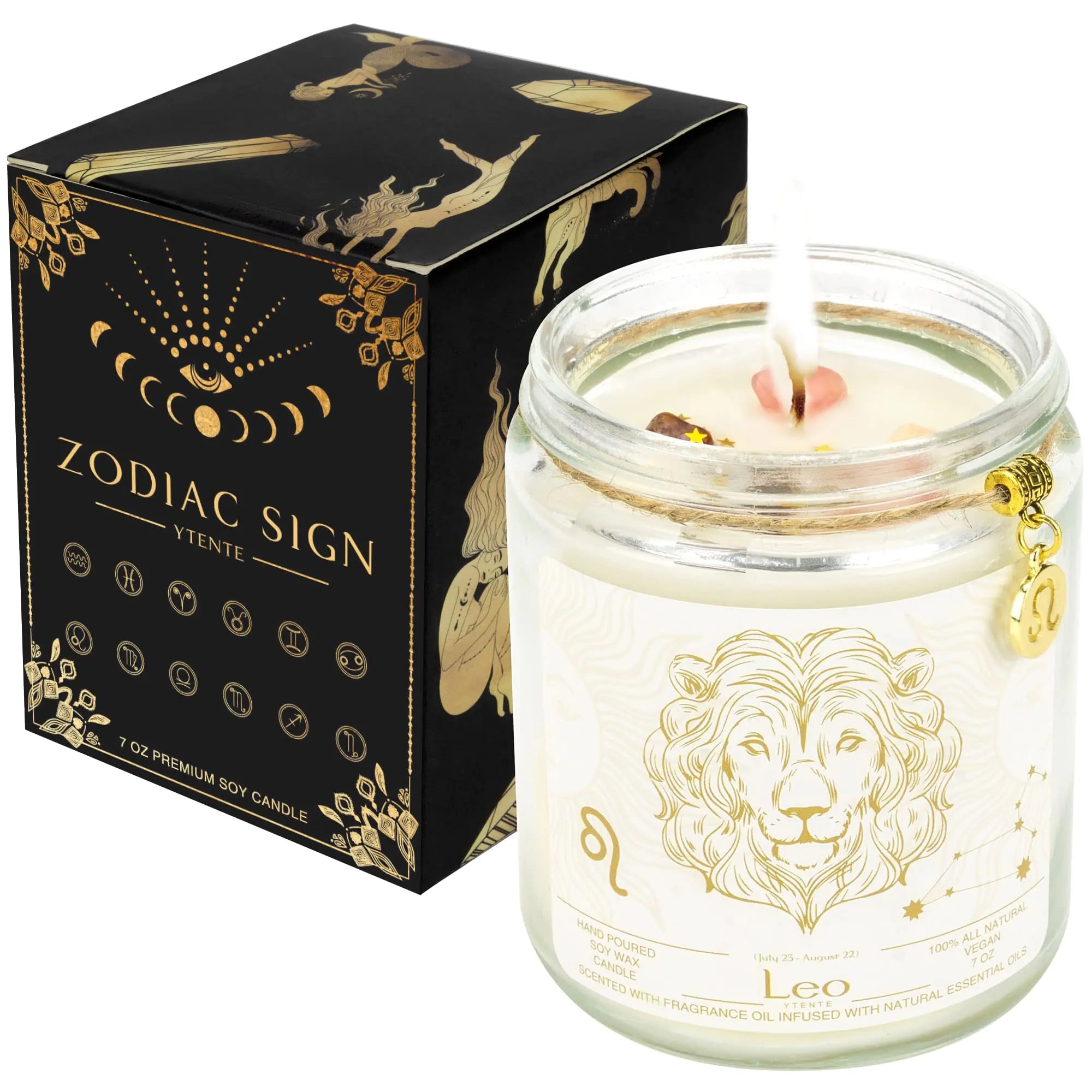 Leo Zodiac Candle