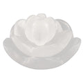 Lotus Flower Selenite Bowl for Crystals Charging – 3 pc Flower Selenite Bowl for Crystals Charging – Mined & Crafted in Morocco – Ideal for Cleansing & Recharging Healing Stones Meditation & Decor