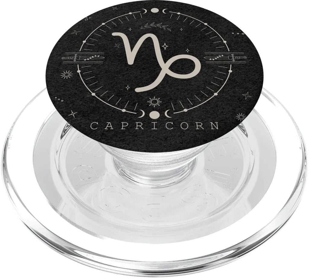 Capricorn Zodiac PopSocket | Celestial Constellation Phone Grip | Aesthetic Astrology MagSafe Holder