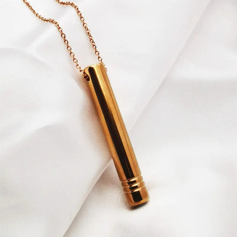 Breathing Necklace for Anxiety Relief | Mindful Meditation Pendant | Stress & Panic Attack Tool | Calming Breathwork Jewelry