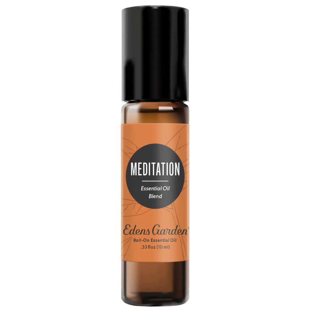 Edens Garden Meditation Essential Oil Roll-On Blend- 100% Pure Premium Grade Natural Therapeutic Aromatherapy Kid & Skin Safe The Best for Comfort Relaxation Pre-Diluted 10 ml (.33 fl oz)