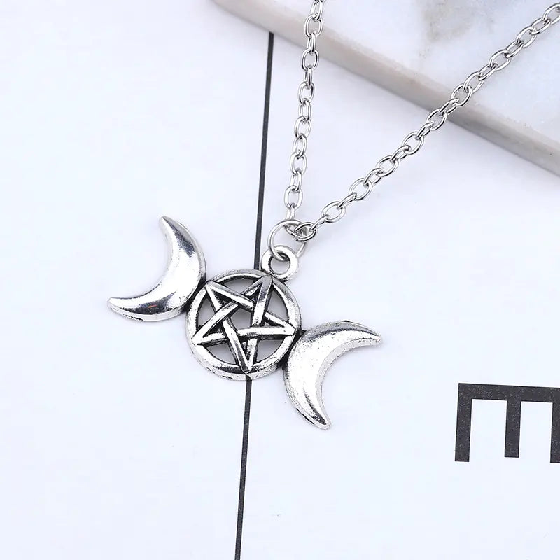 Viking Moon Talisman Necklace