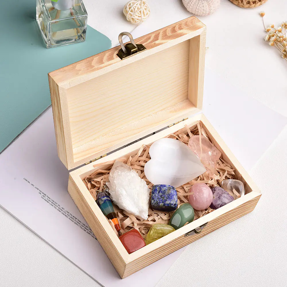 Rainbow Crystal Pendulum Set