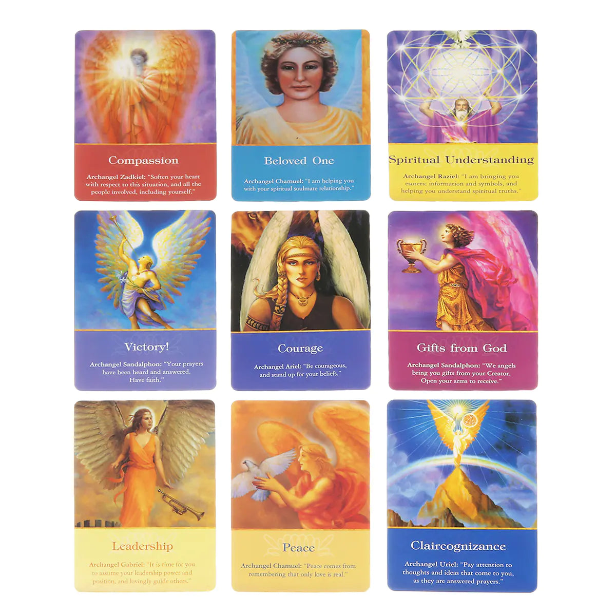 Archangel Oracle Cards Deck | Divine Guidance Tarot | Spiritual Intuition Cards | Angel Messages for Daily Readings