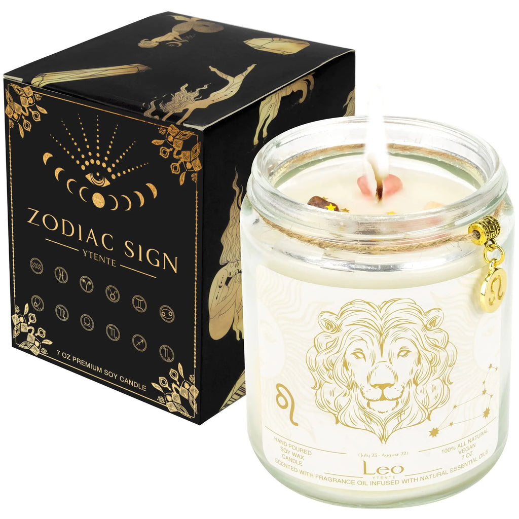Leo Zodiac Candle