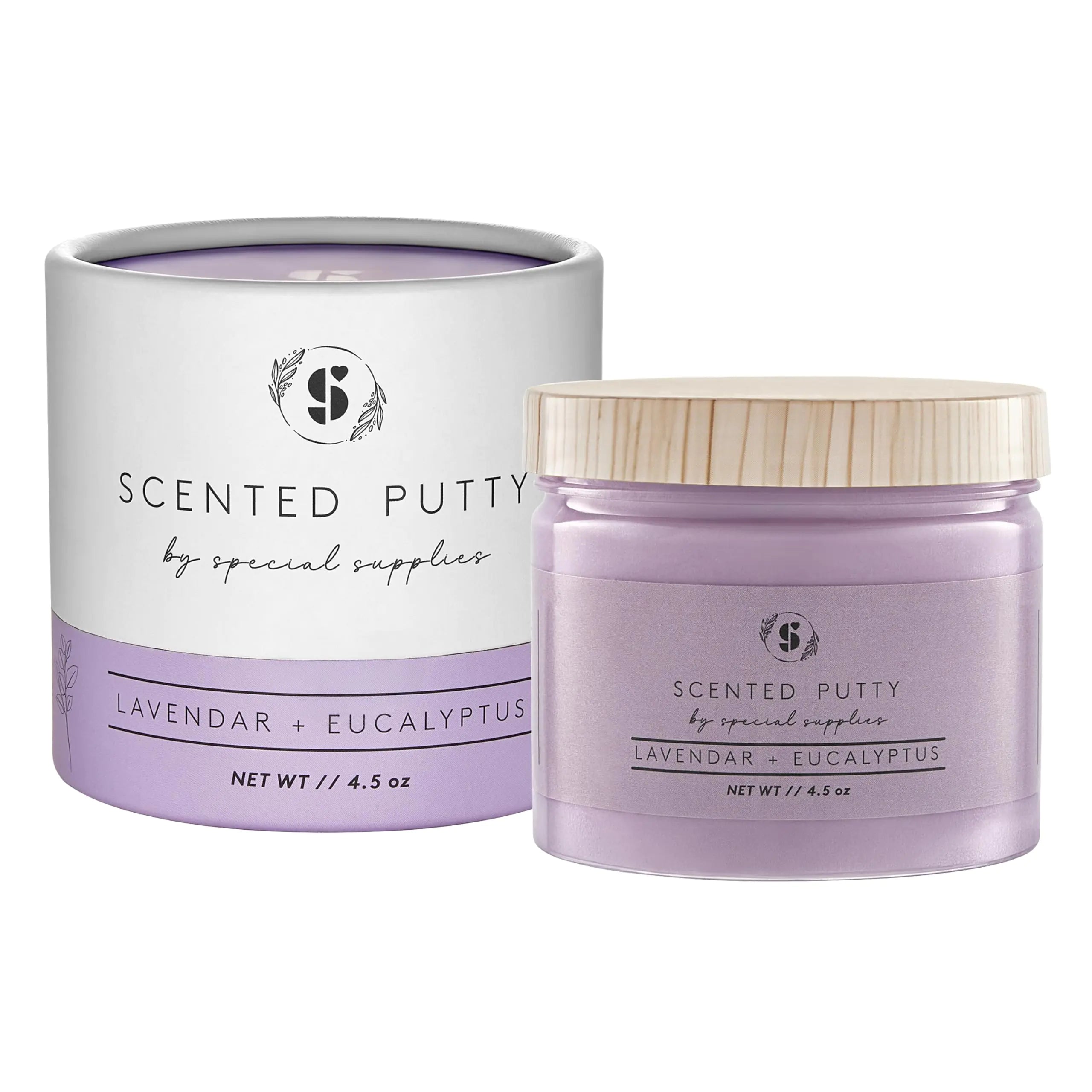 Special Supplies Scented Therapy Putty Dough - Natural Aromatherapy and Meditation Relaxation Gifts for Women Kids and Adults - Non-Stick: Scent- Lavender + Eucalyptus (4.5 oz)