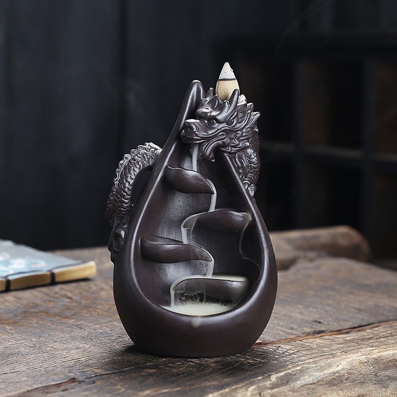 Dragon Backflow Incense Burner — Sacred Smoke Altar Piece
