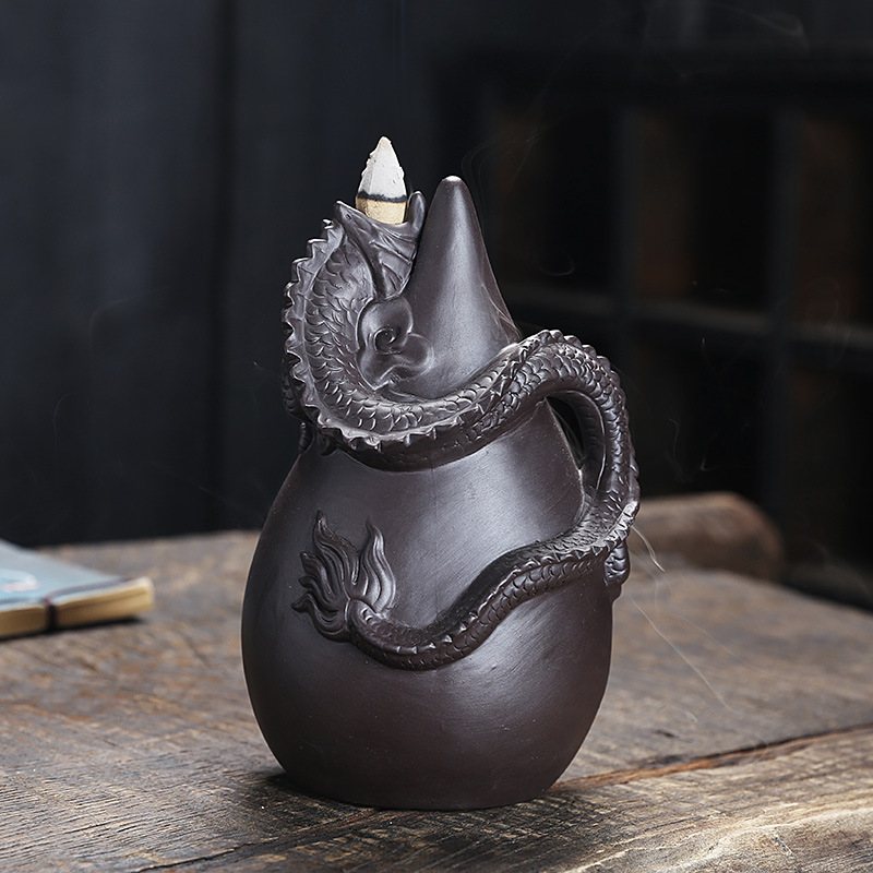 Dragon Backflow Incense Burner — Sacred Smoke Altar Piece