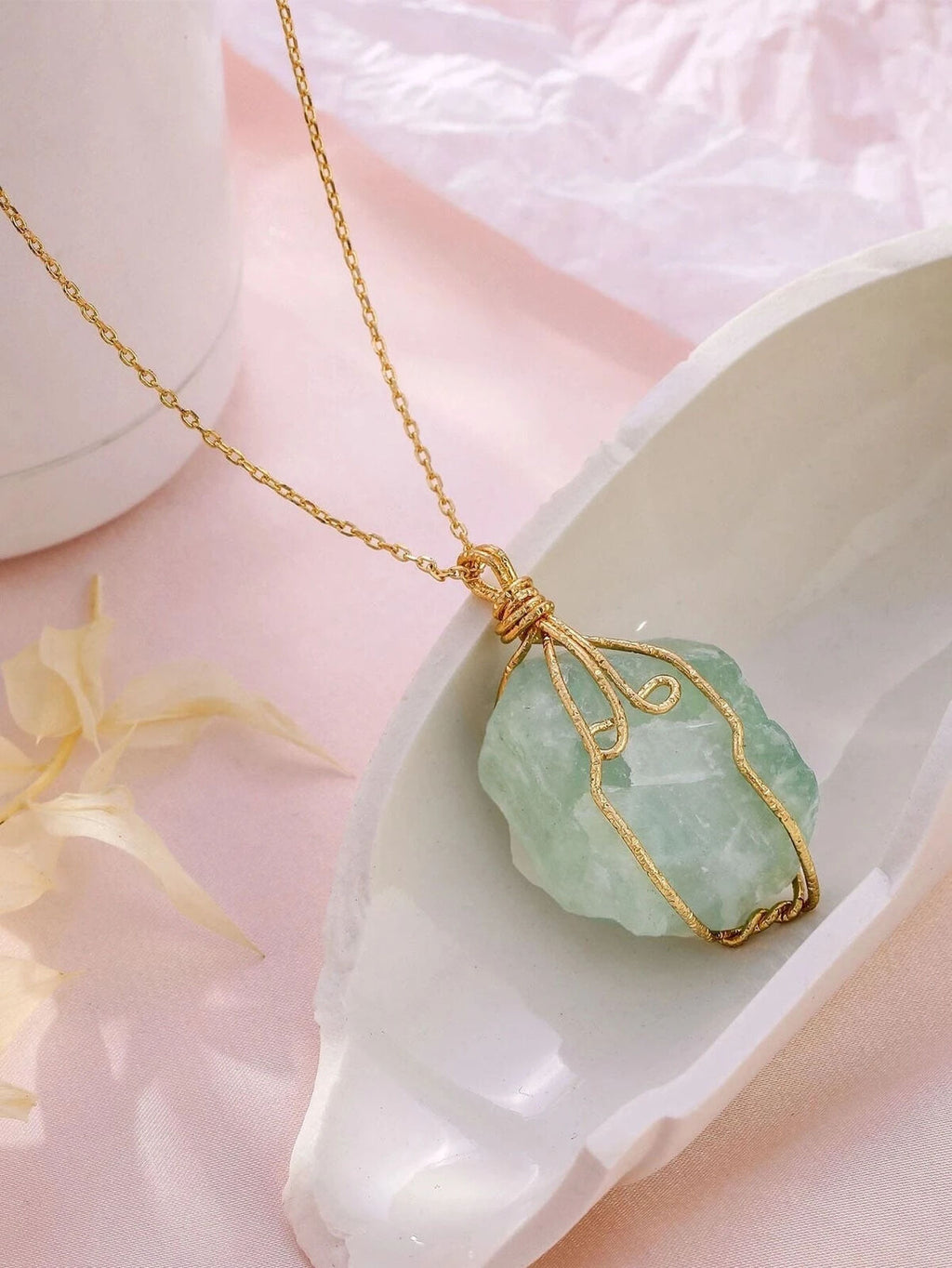 Raw Crystal Chakra Pendant Necklace