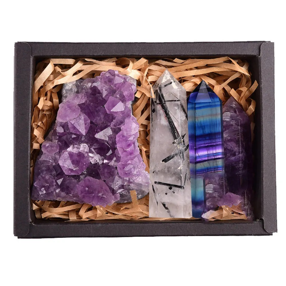 Crystal Heart Collection — Healing Stone Gift Set