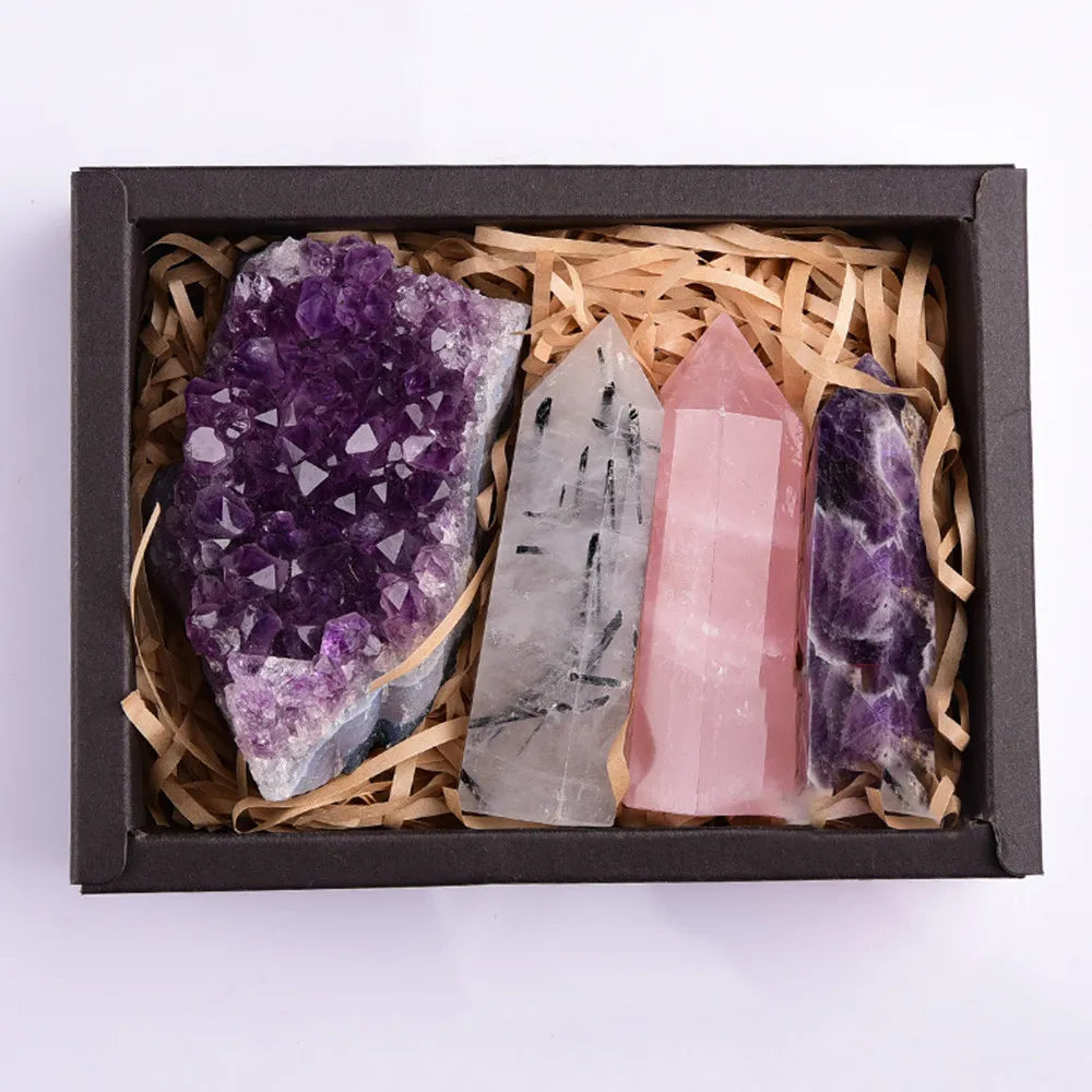 Crystal Heart Collection — Healing Stone Gift Set