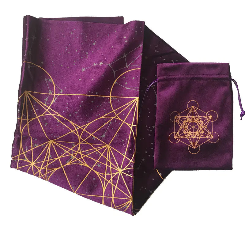 Metatrone's Cub Crystal Grid Altar Cloth (In Stock)