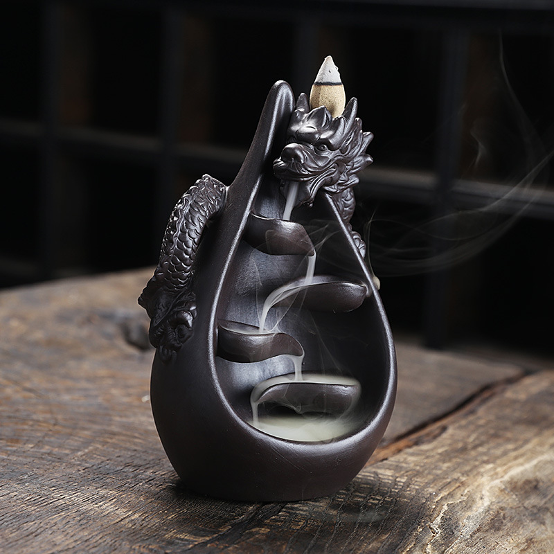 Dragon Backflow Incense Burner — Sacred Smoke Altar Piece