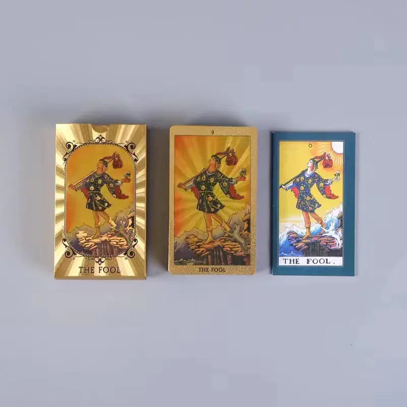 Wholesale Waterproof Gold Foil Tarot Cards Set