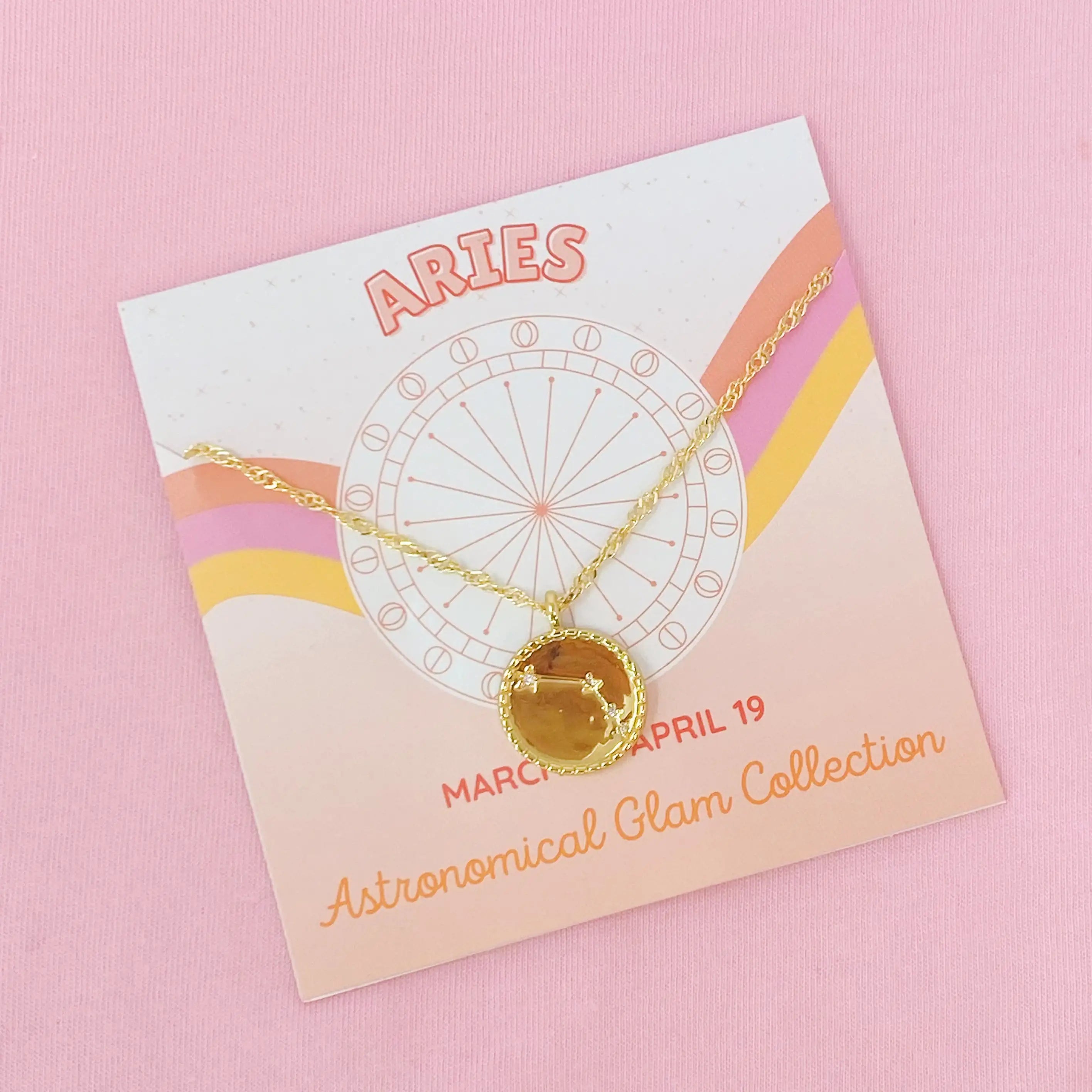 Zodiac Constellation Necklace | Gold-Plated Astrology Pendant | All 12 Signs Available | Celestial Jewelry
