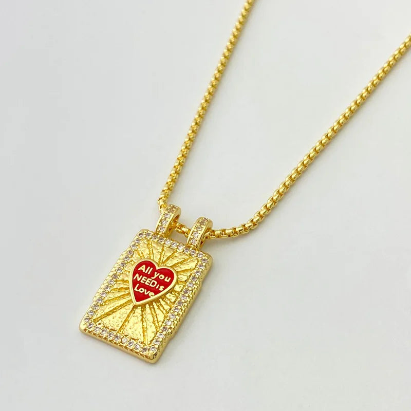 Gilded Tarot Card Pendant Necklace | Gold Major Arcana Charm | Spiritual Jewelry Gift | Mystical Fortune Teller Accessory