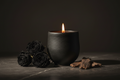 Botanical Ritual Candle — Oud & Black Rose