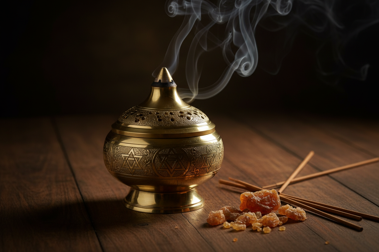 Artisan Brass Incense Burner