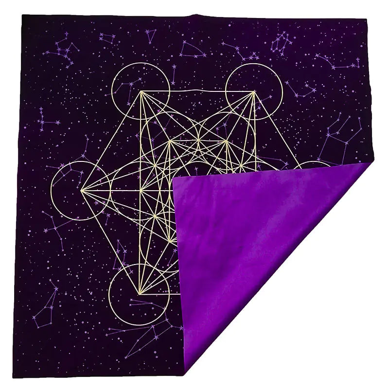Metatrone's Cub Crystal Grid Altar Cloth (In Stock)