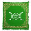 Triple Goddess Pentagram Altar Cloth