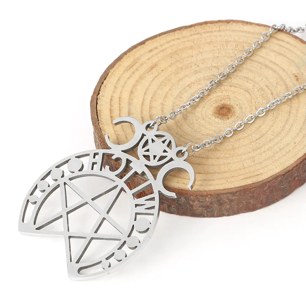 Supernatural Moon Goddess Necklace - Stainless Steel Pendant