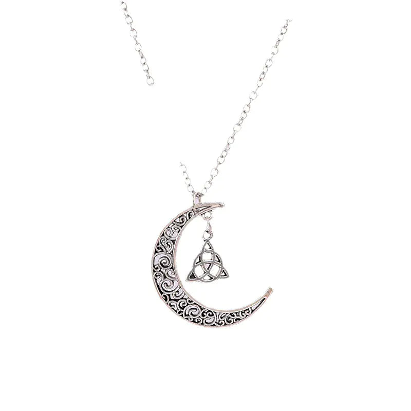 Celtic Moon Protection Pendant
