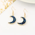 Crescent Moon Resin Earrings