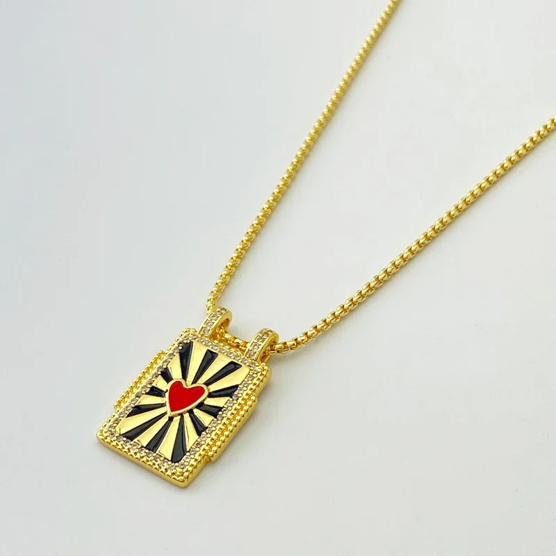 Gilded Tarot Card Pendant Necklace | Gold Major Arcana Charm | Spiritual Jewelry Gift | Mystical Fortune Teller Accessory
