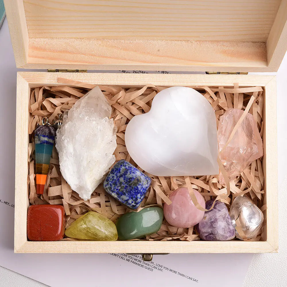 Rainbow Crystal Pendulum Set