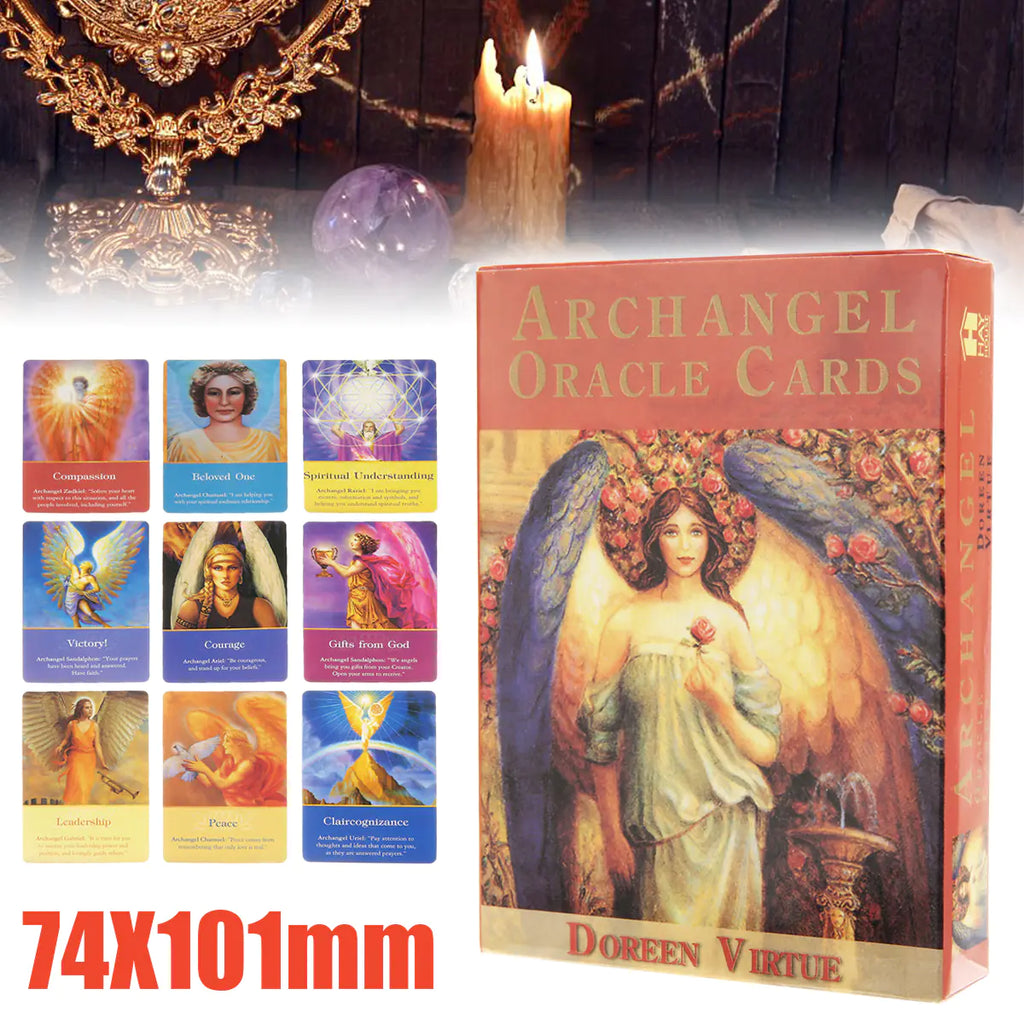Archangel Oracle Cards Deck | Divine Guidance Tarot | Spiritual Intuition Cards | Angel Messages for Daily Readings