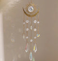 Sun & Moon Crystal Suncatcher — Golden Flame