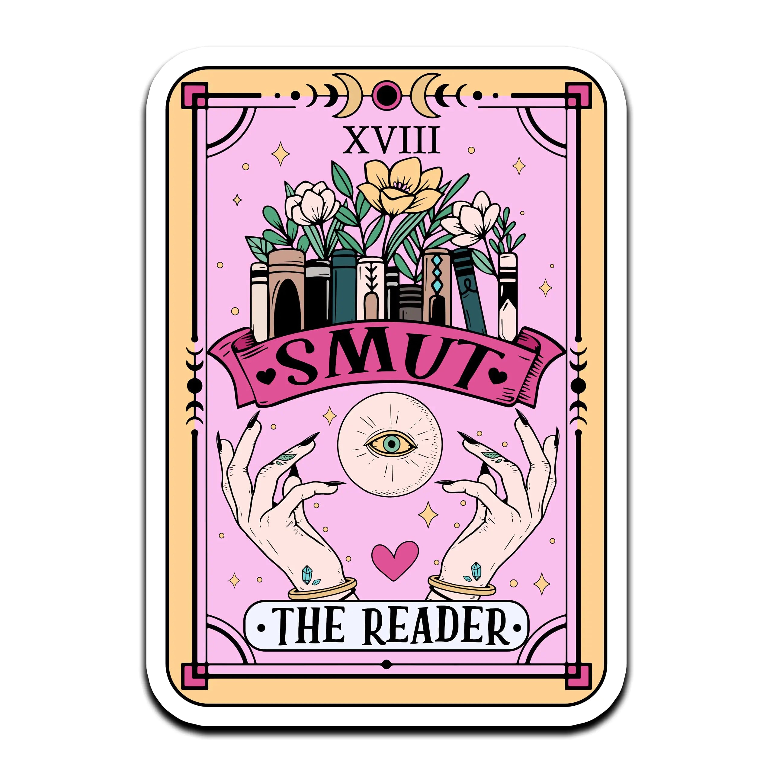 The Reader Tarot Sticker Set — Bookish & Mystical (3 Pieces)