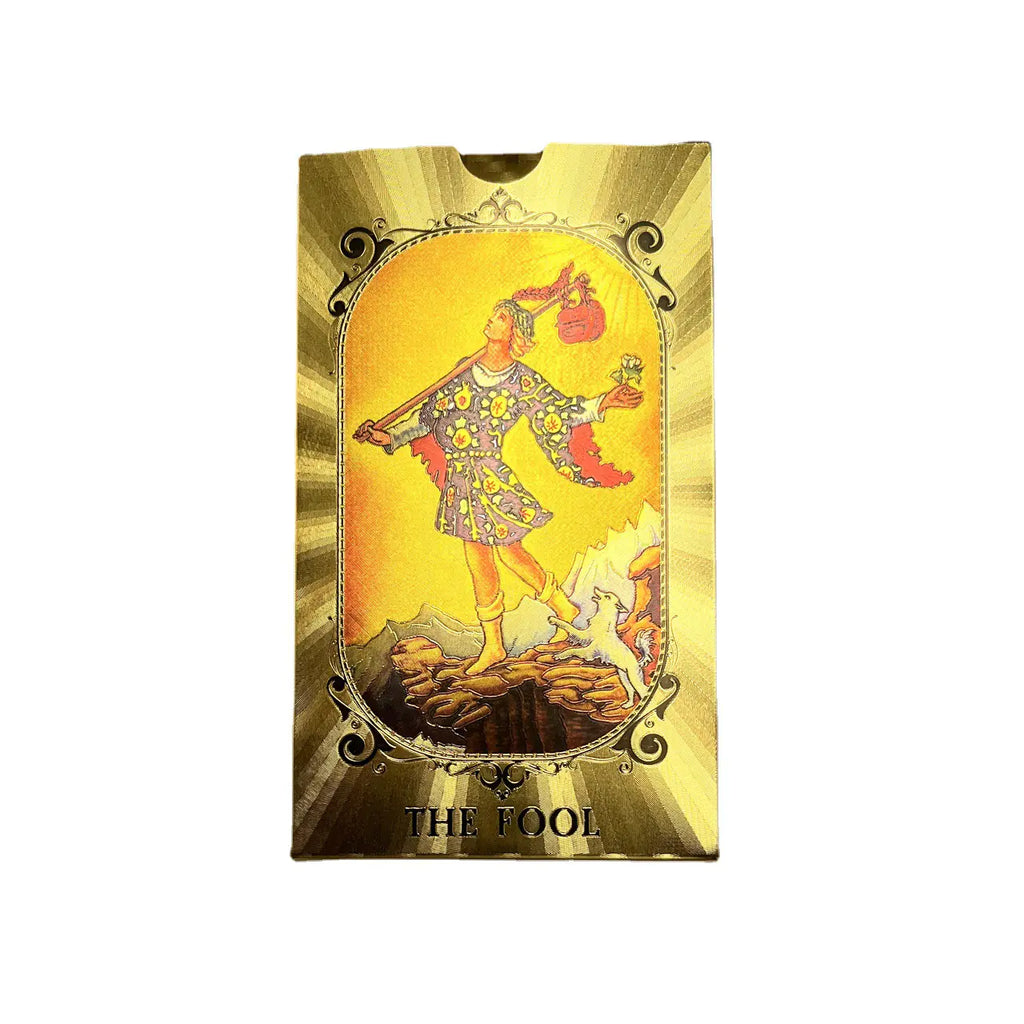 Wholesale Waterproof Gold Foil Tarot Cards Set