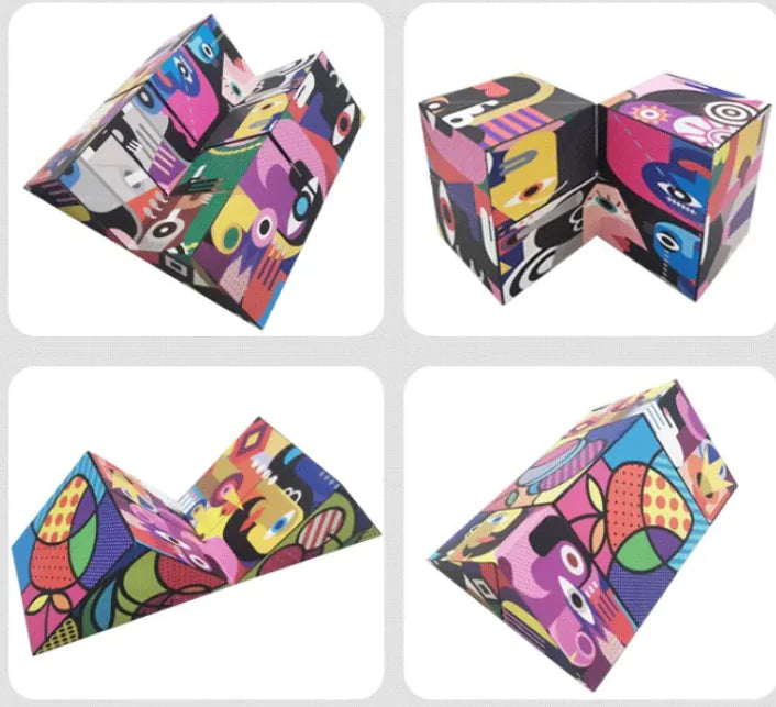 Infinite Geometry Cube — 3D Fidget & Meditation Tool
